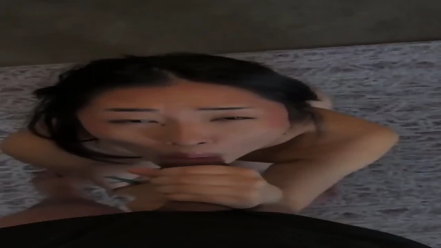 Beautiful Asian Teen Sucks For Facial