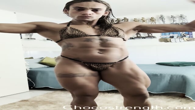 Shredded milf is built to be worshipped from every angle