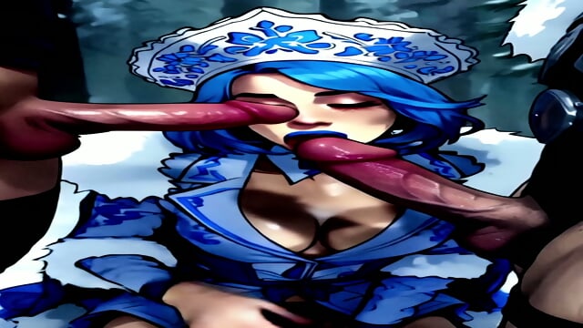 Warmed up the Snow Maiden with hot cum