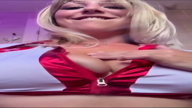 Nurse CreamyLola Plays With Her Tits And Juicy Pussy