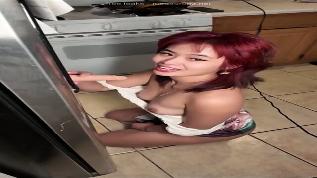 Corvifeon Rides A Dildo All Over The Kitchen