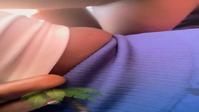 blue booty shorts grinding