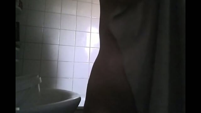 big boobed stepmom spied in the bathroom