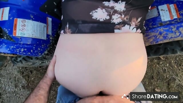 BBW Creampied in Public - Waterfall Adventure