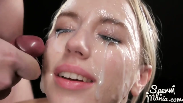 Kira Thorn's Sticky Bukkake Facial