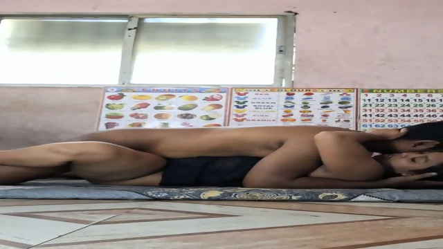 Primary Private Tuition Teacher With A Student's Mother In His Coaching Centre