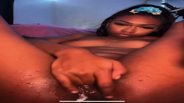 Petite black teen squirts