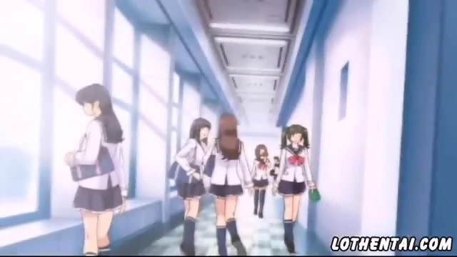 Hentai Schoolgirls Are Influenced By A Pimp