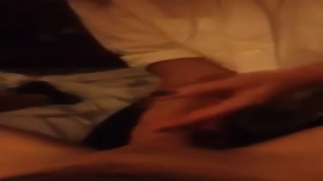 Friendâ€™s cougar Mom gives young hung incredible handjob. Pt2