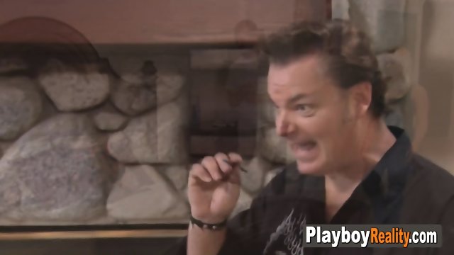 Swinger american blonde ladies get naked and body painting by their husbands.