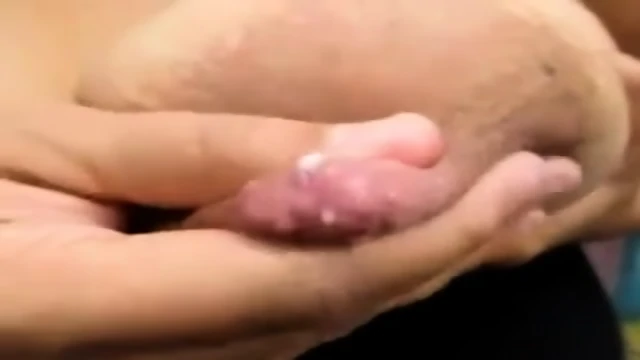 Milky mommy breastfeed not her son and giving a handjob