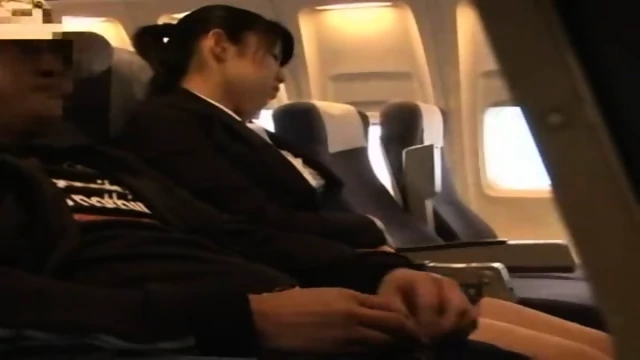 Young Woman Groped And Fucked In A Business Airliner