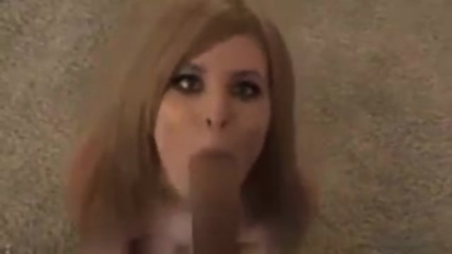MILF throats massive cock