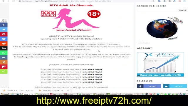 Porn IPTV 18+ Adult IPTV Links
