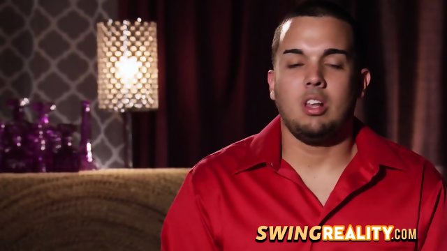 this swinger couple feels excited in the massage session