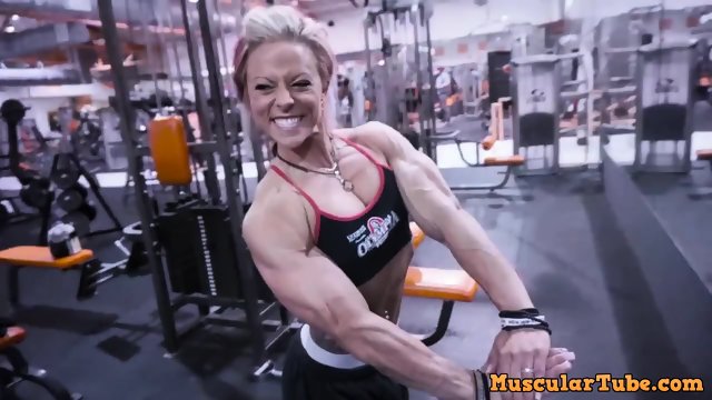 Muscle girl biceps