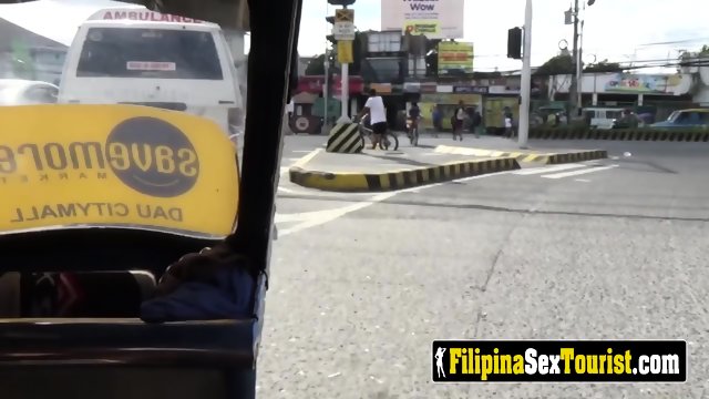 Shopping brought the freak out of this filipina as she says thank you with a great BJ and fuck