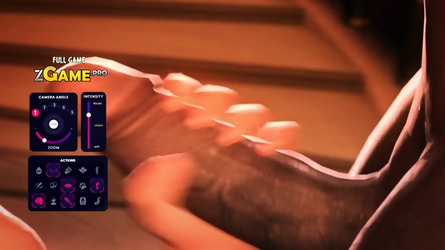 3D Video Game Characters Having Some animated cumshot.