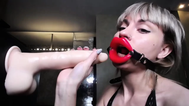 Astounding Giant Dildo Deepthroat Show