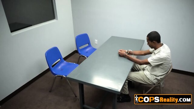 These horny MILFs are fucking with a black suspect during his interrogation.