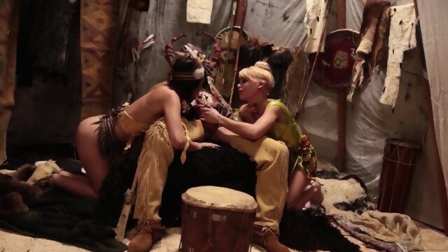 Peter Pan screwing two Indian pornstars sucking his cock as well