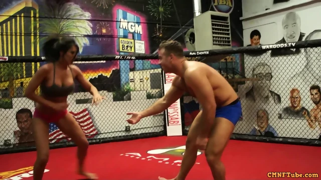 Mixed Wrestling Toyed, Beaten, and Jizzed - Part 1