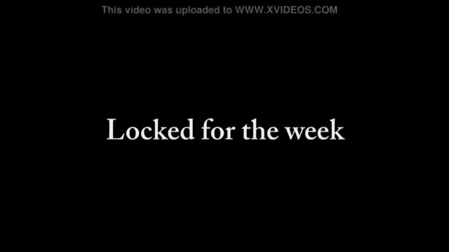 Locked for the Week Domination Foot Worship
