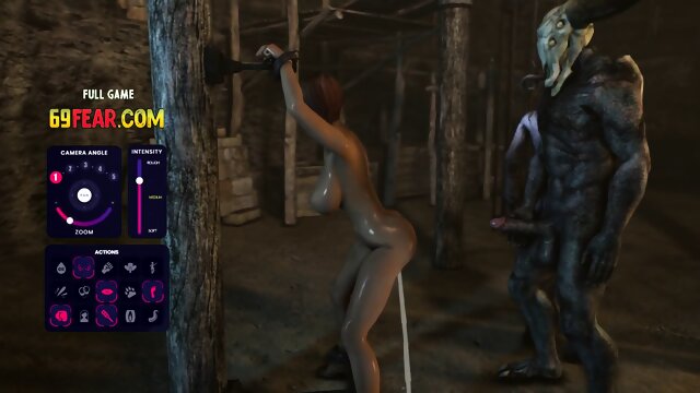 Monster fuck toy Bondage with Hot brunette Yvonne