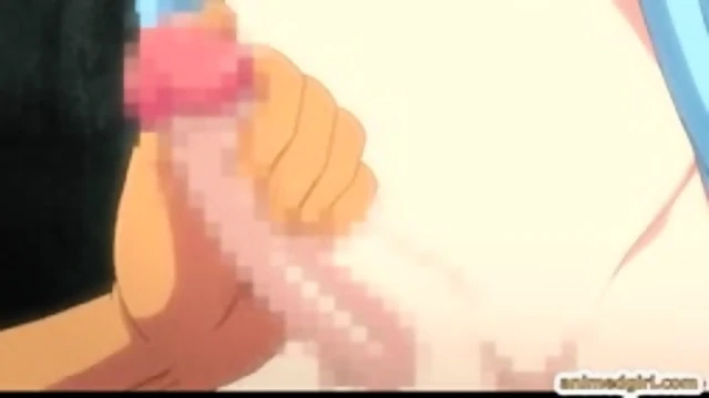 Shemale hentai gets sucking her cock and assfucking