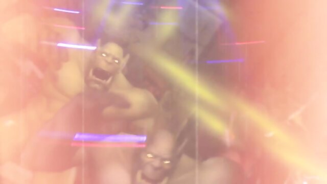 Bitch monster penetration and big boobs