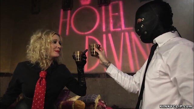 Feminized bride anal toyed by mistress