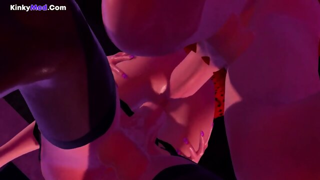 A monster bitch swallow a boy with her cunt