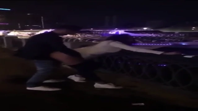 fucking a girl front of public