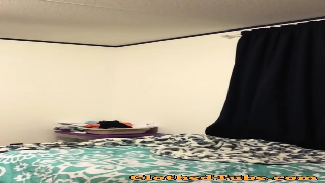 Clothed interracial fuck with petite teen