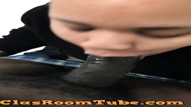 Young BBW Giving Some Sloppy Head In School