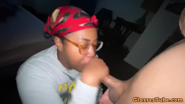 Jizzed on her glasses disrespectfully