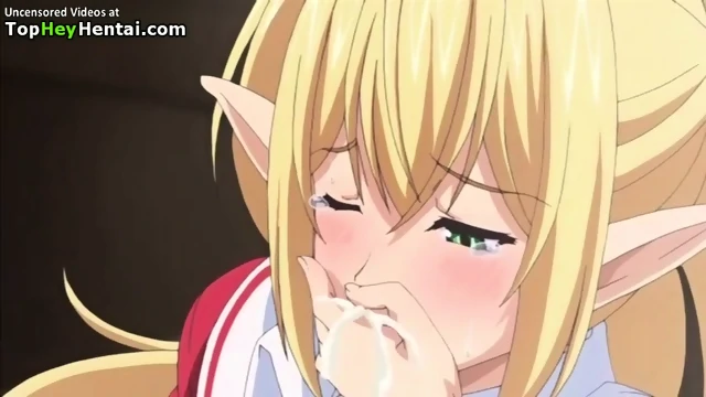 Hentai busty schoolgirl elf gets fucked hard
