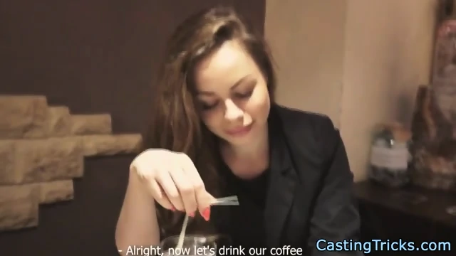 Petite Brunette Casting With Fake Agent