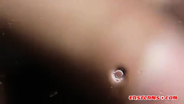 macro close up cumming on glass