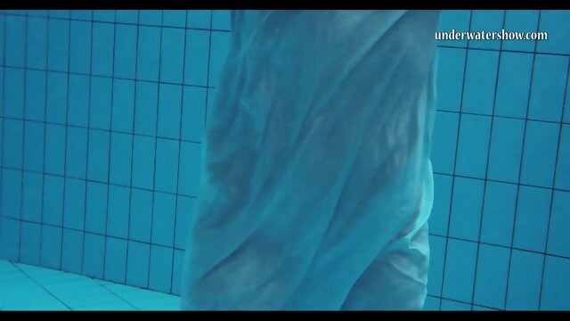 Big natural tits teen Piyavka Chehova swimming naked