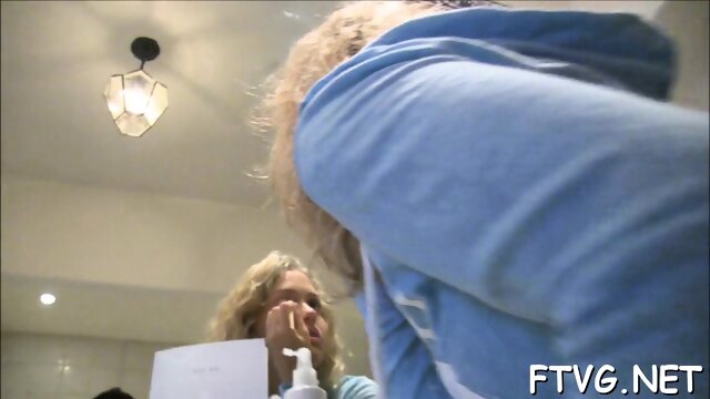 Attractive blonde nymph Jessica is testing a sex-toy