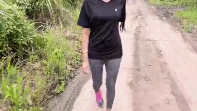 Stranger met at the jogging path fucked me hard