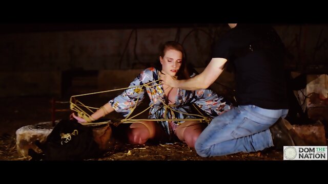 Tied up babe gets manhandled and nipples hurt