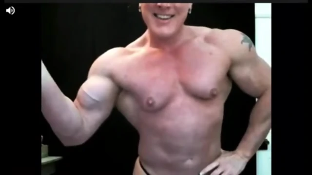FBB topless flexing 25