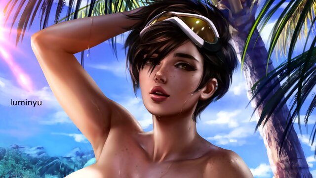 Tracer s turbo thumping | Futa hentai anal JOI w/ metronome