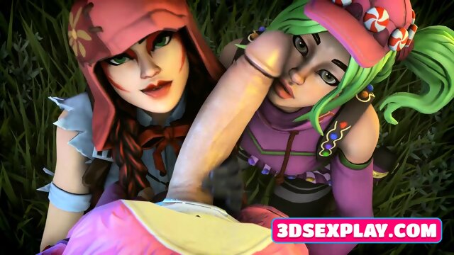 Games Cartoon Busty Characters Sucked a Huge Cock