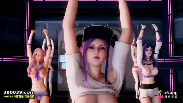 [MMD] Dreamcatcher - SCREAM Strip Dance Ahri Akali Kaisa Evelynn Seraphine