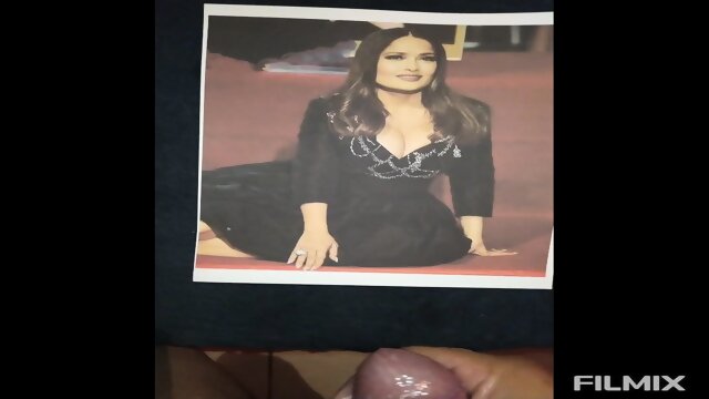 Tribute Cum Salma Hayek (Cum twice)