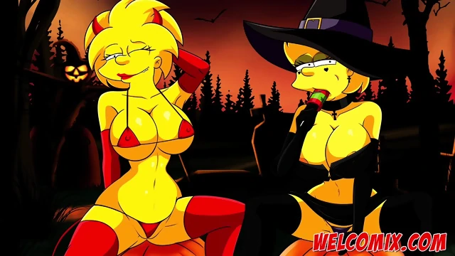 Halloween Night with sex and orgy! The Simptoons