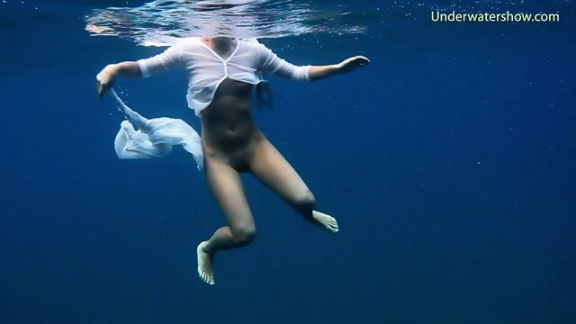 Horny sweet babe in the pool and lesbos in sea at Tenerife